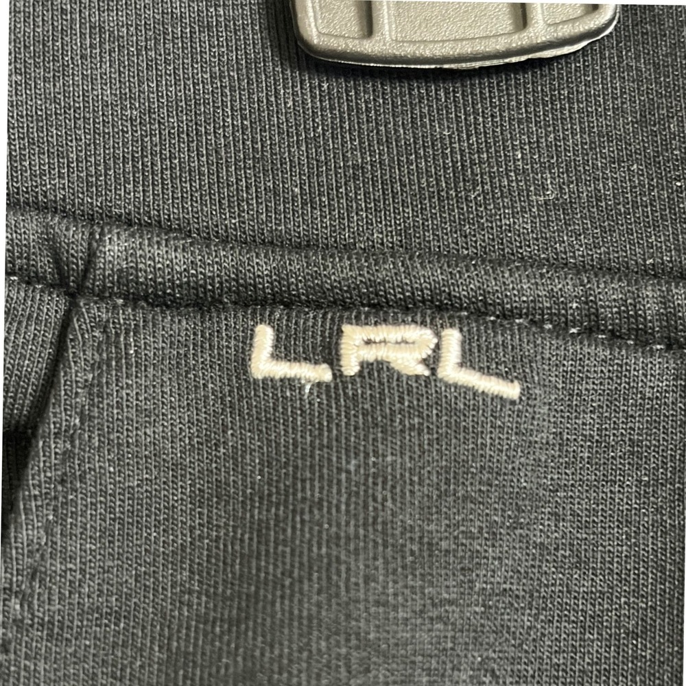 Lauren Ralph Lauren Pants Large Black Knit Womens Ankle Zip Pintuck Excellent - Picture 4 of 9